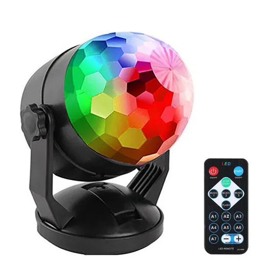 Party Colorful Rotating LED Projection Suction Cup Magic Ball Ambient Lights