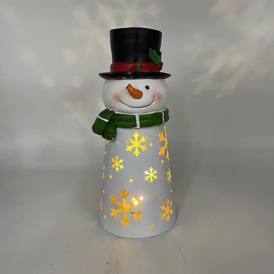 Resin Gnome Christmas Table Decoration with LED Lights