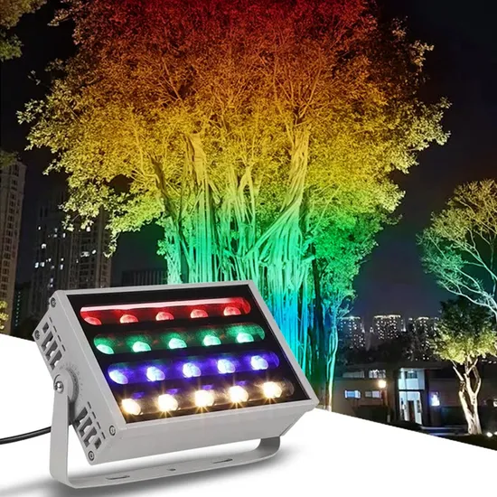RGB Color Building Lighting 24W Exterior Wall Cleaning Machine COB Floodlight AC220V Outdoor Landscape Garden Tree Spot Light 