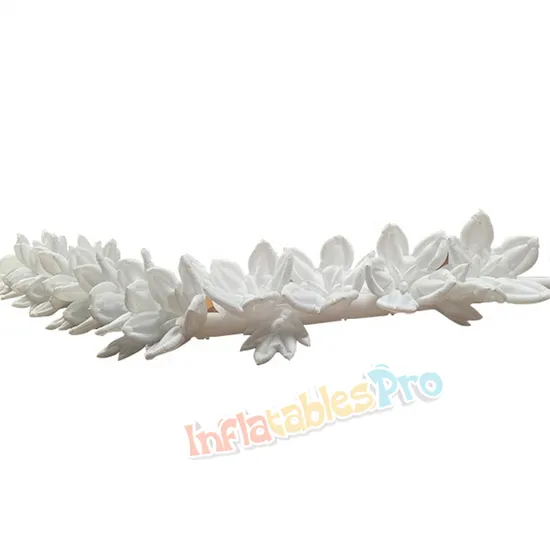 Giant Inflatable Flower Chain with LED Lights for Stage Decoration 