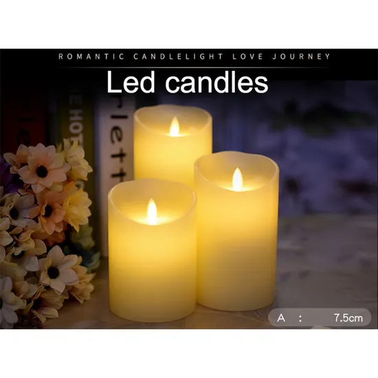 Bar Wedding Restaurant Battery Electronic Candles Light Set Plastic Flameless LED Candles 