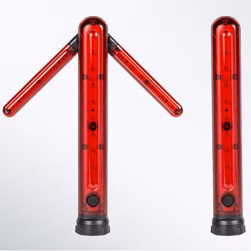 Outdoor Magnet Flash Road Beacon Lamp Powerful Flares Rechargeable Emergency Arrow Safety Warning Strobe Signal Lighting Car Folding LED Traffic Light