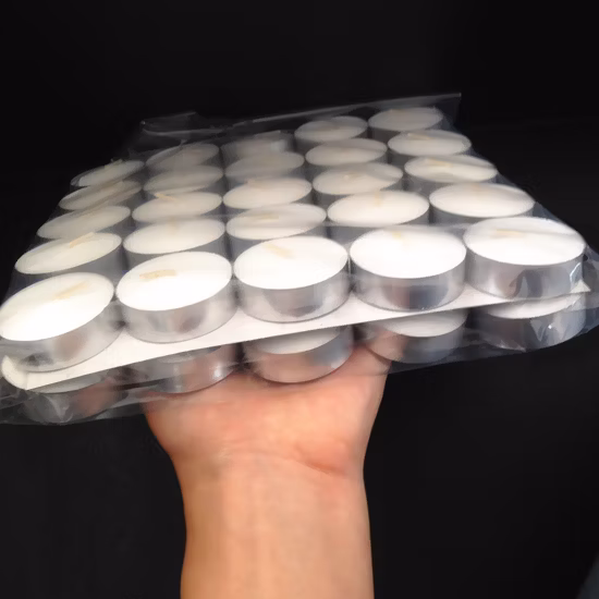 Wholesale Cheap Bulk White Unscented Mini Christmas Paraffin Wax Long Burning Lasting T Tea Lights Daily Tealight Candles for Doorgift