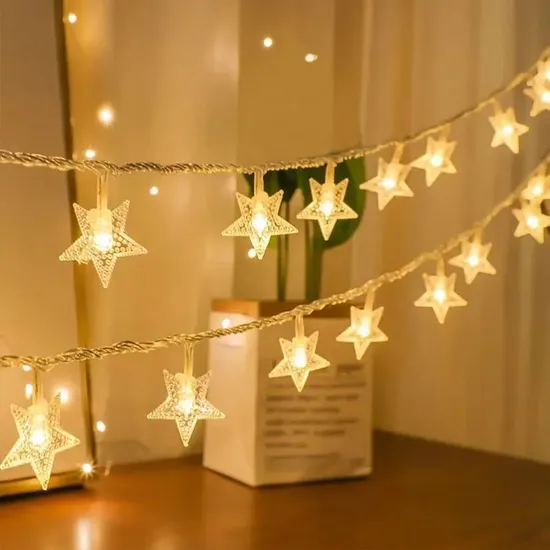 Star LED Fairy Lights Christmas Bedroom Party Wedding Xmas Tree LED String Light for Decoration Christmas Indoor Outdoor 