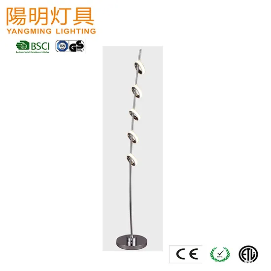 Popular American Style Round Acrylic Shade Stand Floor Indoor Decor Acrylic Light 