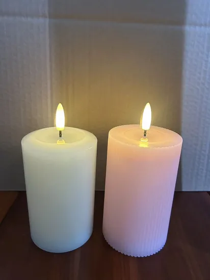 Eid Mubarak Decorative Light Safety Flameless Rechargeable Electric Tea Light LED Candle 