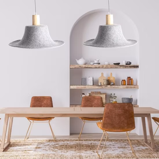 Living Room Non Woven Felt Weave Light Shade Office Chandelier Above Dining Table Home Decor
