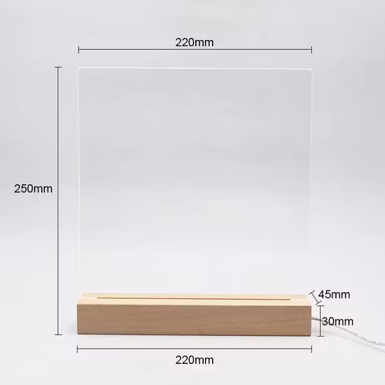 New LED Acrylic Wood Base Warm Ramadan Lights for Kareem Islamic Holiday Lighting Decorations