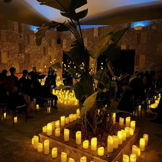 Home Lighting Party Flameless Pillar Wedding Candles LED Light Candle Hot Sale 