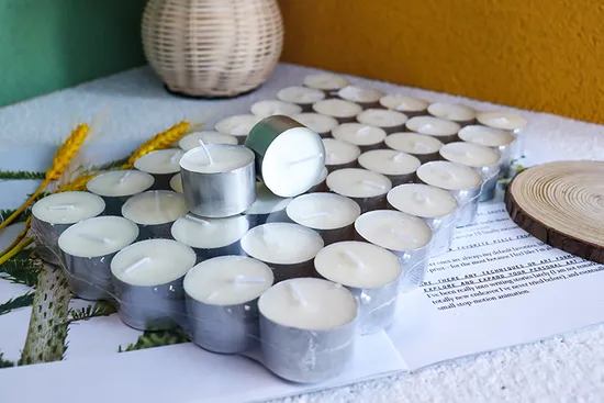 China Factory Wholesale Unscented Tea Light Candle 3hrs White Tealight Candle 