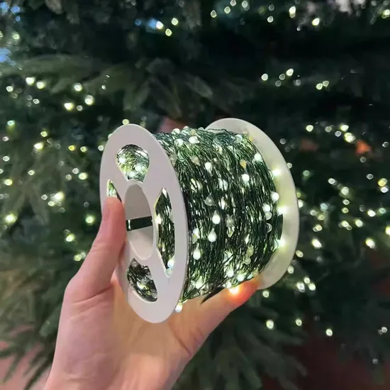 Factory Custom Christmas Tree Lights Outdoor Waterproof Fairy Garland Light for House Yard 