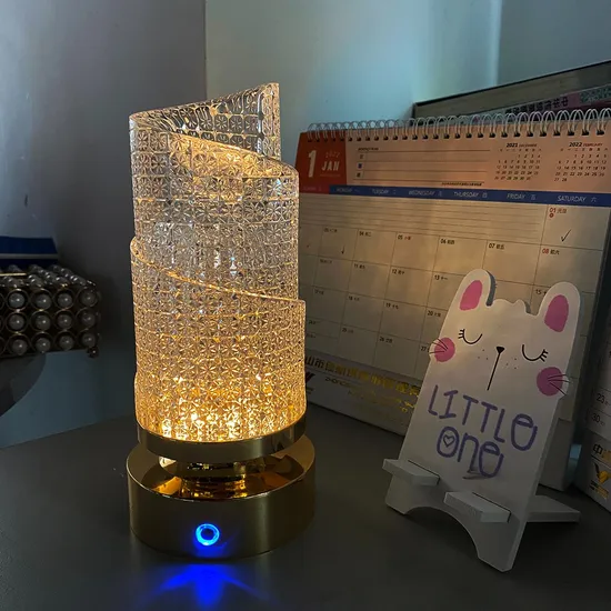 Table Lamp Desk Light Acrylic Crystal LED Touch Dimmable Table Light USB Charging Modern Home Decoration 
