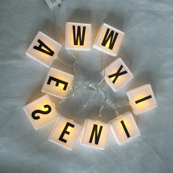 DIY Words Letter String Light Chain 