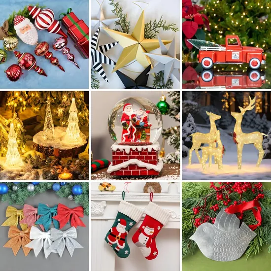 OEM Factory Customized Christmas White Light Traditional Christmas Decoration Light Clear Christmas Ornament Glass Light Xmas Table Light Manufacturer in China 