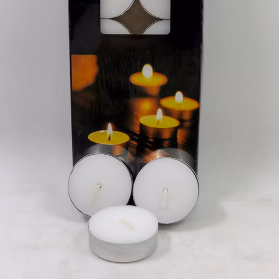 China Factory Wholesale Unscented Tea Light Candle 3hrs White Tealight Candle