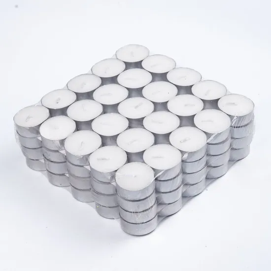 Cheap 100 White Mini Tea Light Candles Unscented Tealight Candle 