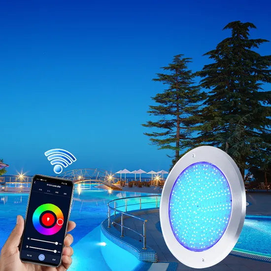 8mm Slim Newest LED Underwater Stainless Steel DC12 Volt WiFi Remote Control SPA Light Resin Filled Pool Lights 