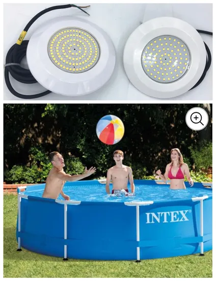 IP68 Resin Filled 9W 12W Surface Mounted LED Pool Lights for Intex Pools or Theme Pools 